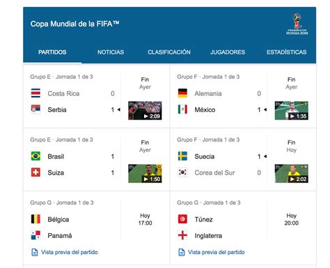 Resultados en directo .